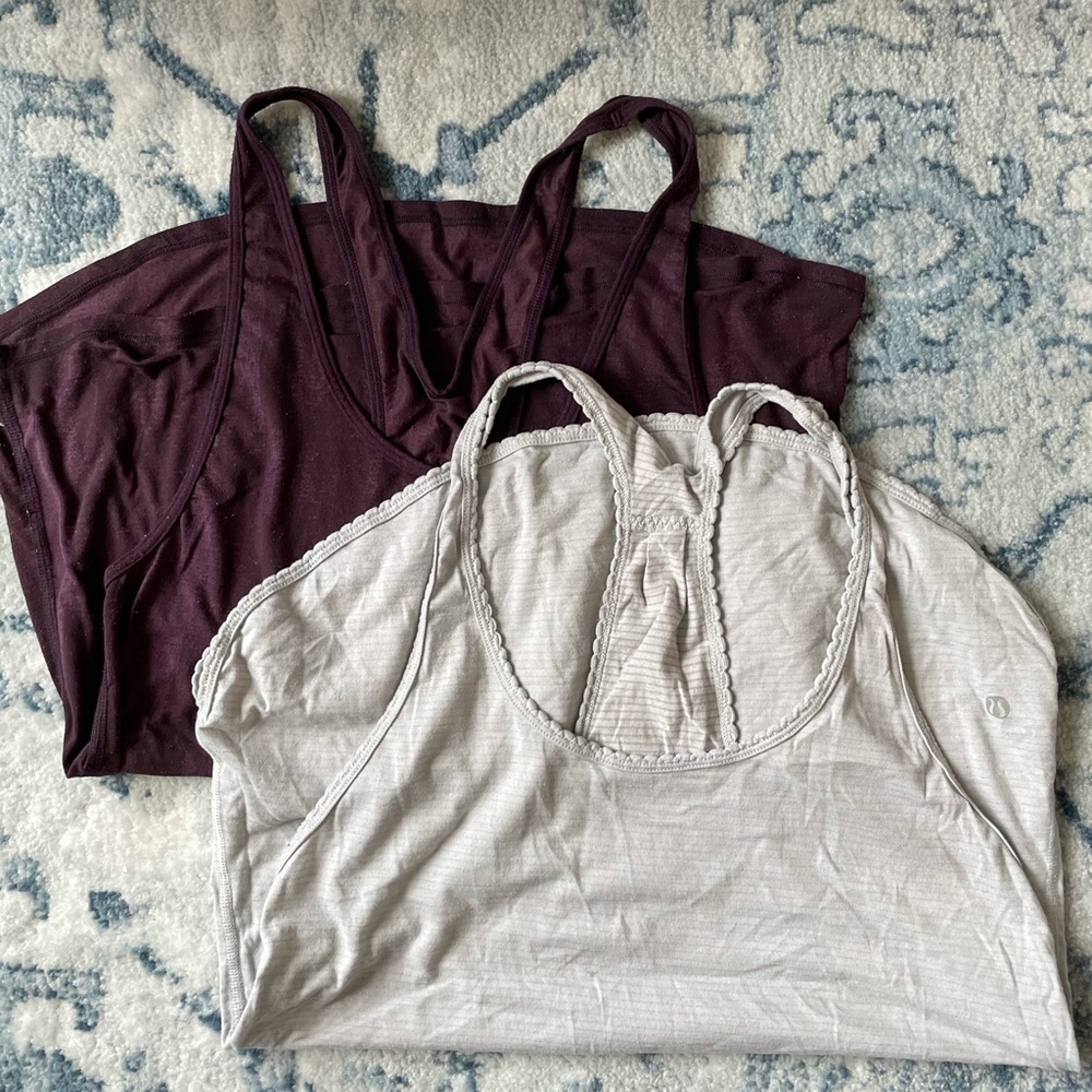 Lot of 2 lululemon workout tops